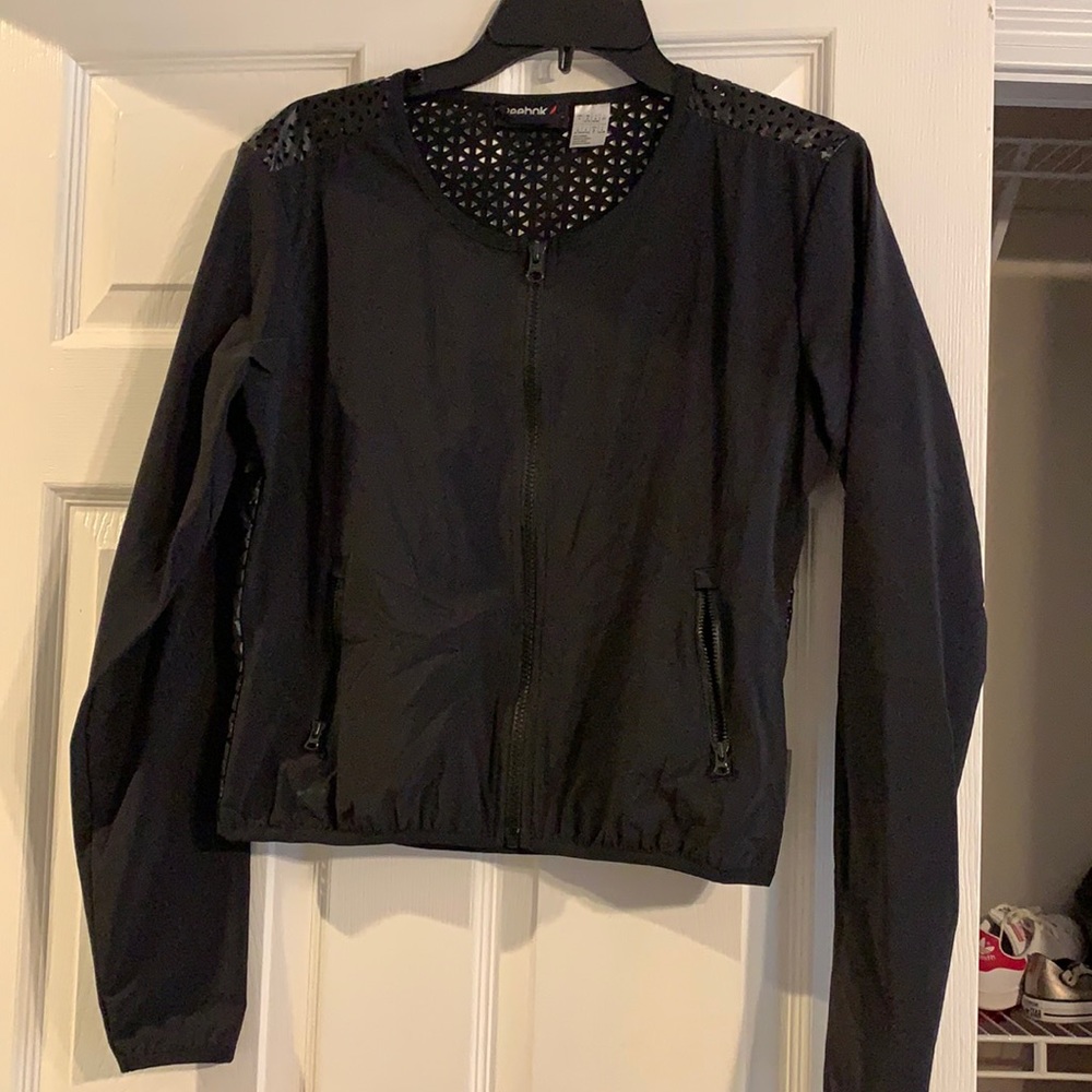 Black small Reebok windbreaker